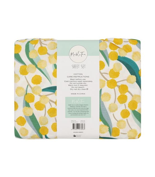 Mable Tan Sheet Set - Golden Wattle