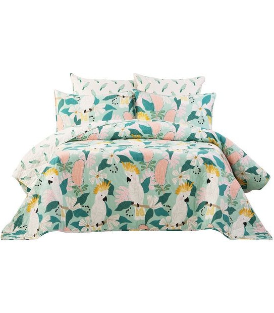 Mable Tan Cockatoo Coverlet