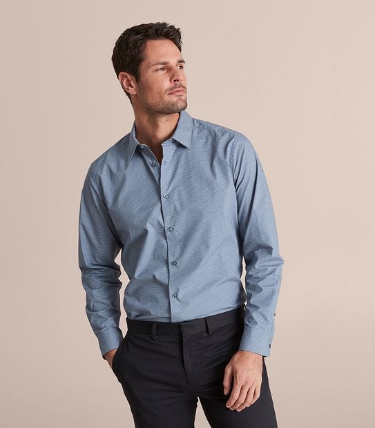 Preview Stitch Print Long Sleeve Shirt