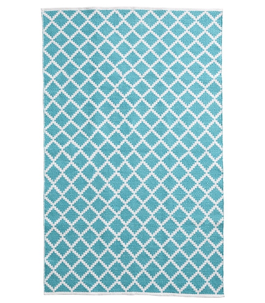 Diamond Floor Rug - Teal