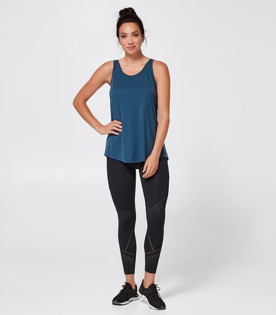 Active Crossback Tank - Teal Blue