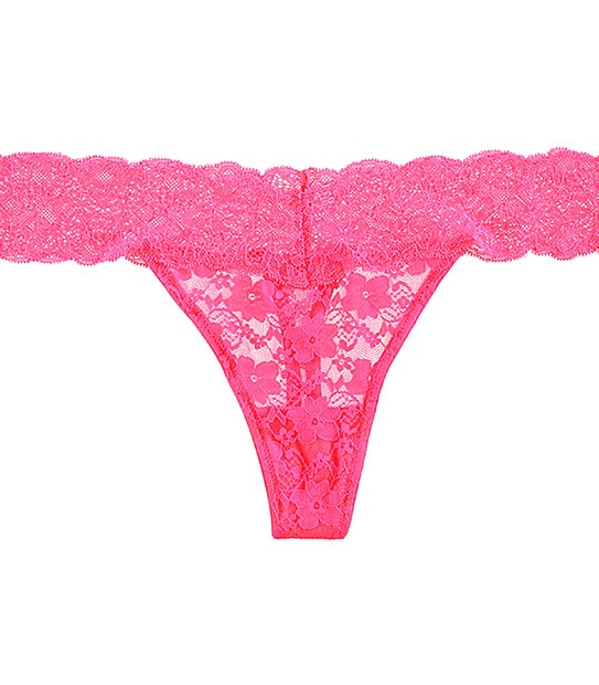 Lace G-string - Knockout Pink