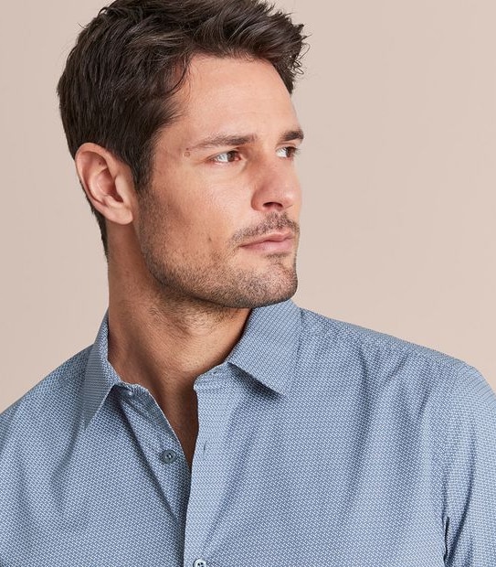 Preview Stitch Print Long Sleeve Shirt