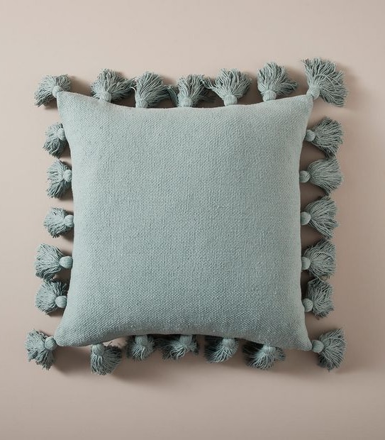 Textured Tassel Cushion