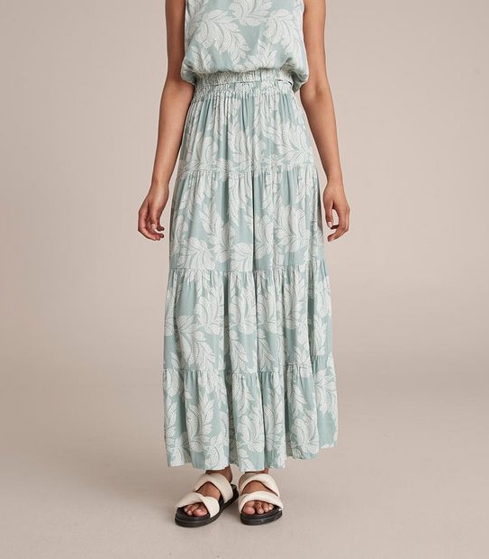 Resort Tiered Maxi Skirt