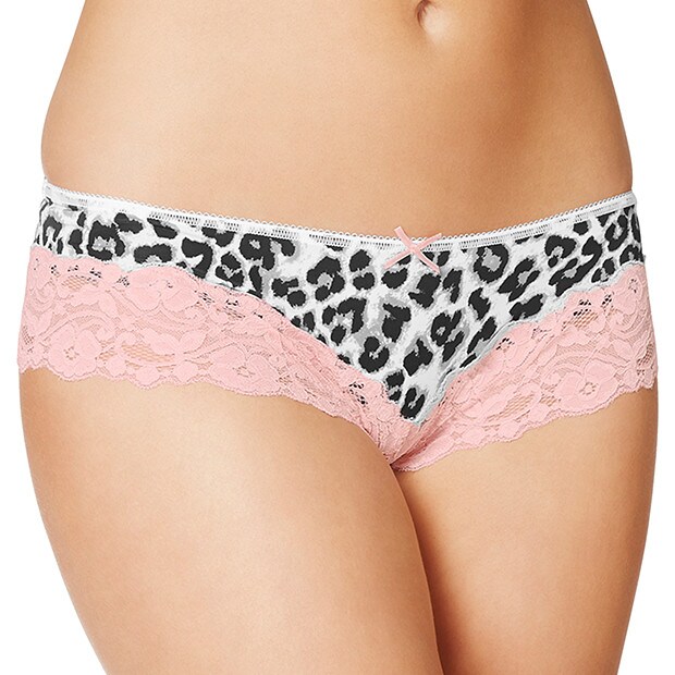 Cheeky Cut Bikini Briefs - Animal Blush Cheeky Cut Bikini Briefs - Animal Blush