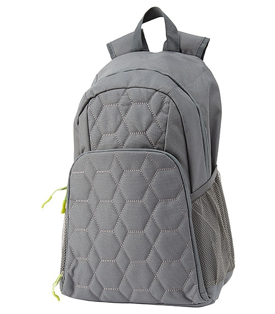 Quilted Backpack - Grey