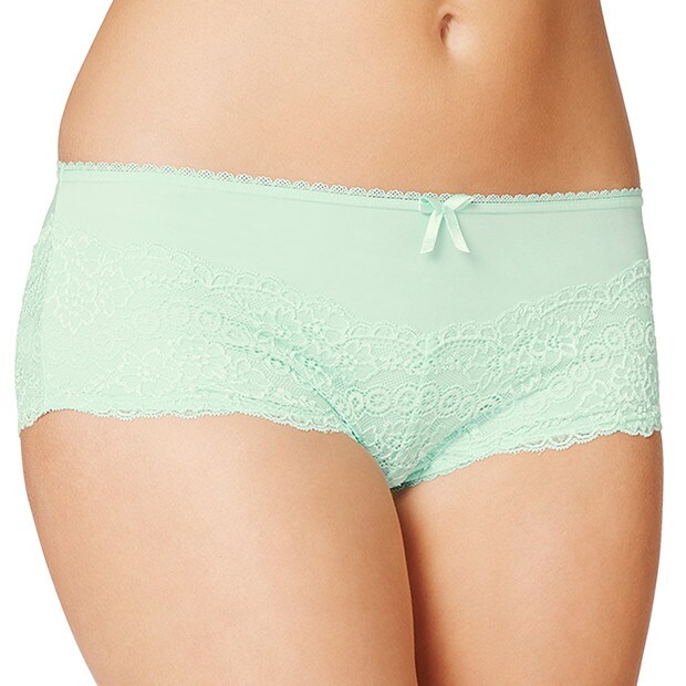 Everyday Lace Boyleg Briefs - Aqua Everyday Lace Boyleg Briefs - Aqua