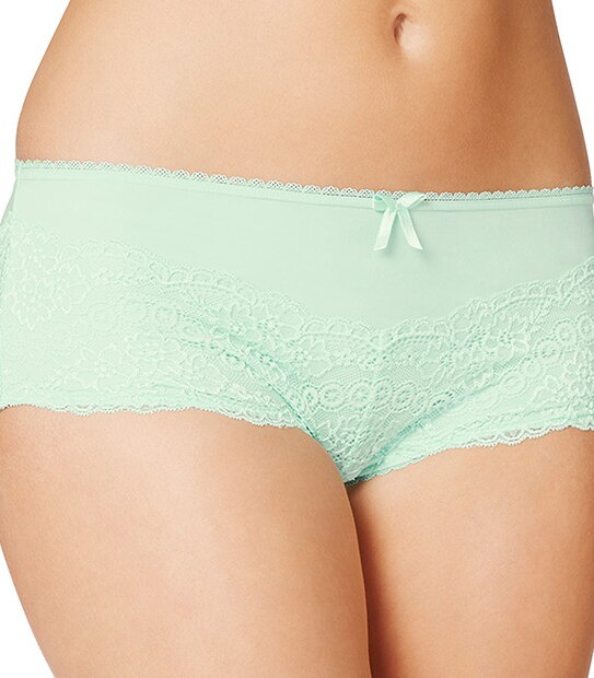 Everyday Lace Boyleg Briefs - Aqua