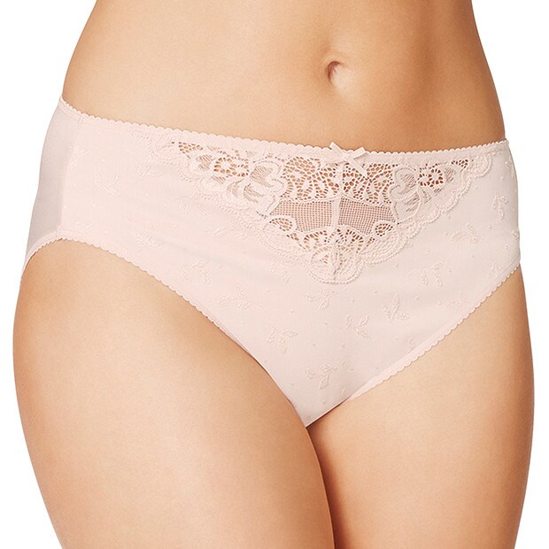 Jacquard High Cut Briefs - Dusty Pink Jacquard High Cut Briefs - Dusty Pink