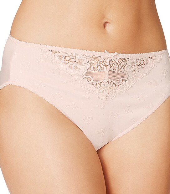Jacquard High Cut Briefs - Dusty Pink