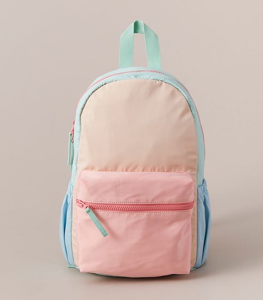 Kids Colour Block Backpack