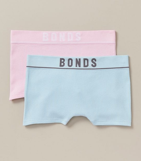 2 Pack Bonds Retro Rib Shortie