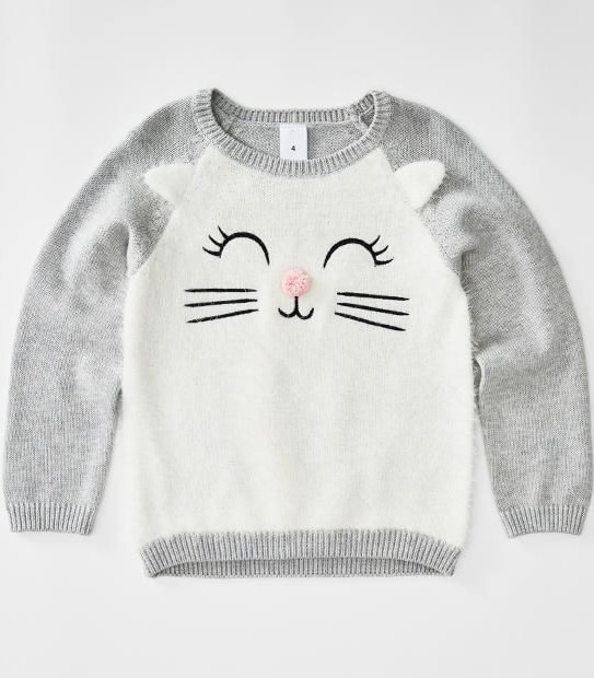 Cat Face Knit Jumper