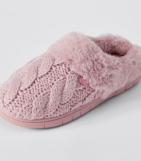 Piping Hot Shirley II Knitted Slippers - Pink