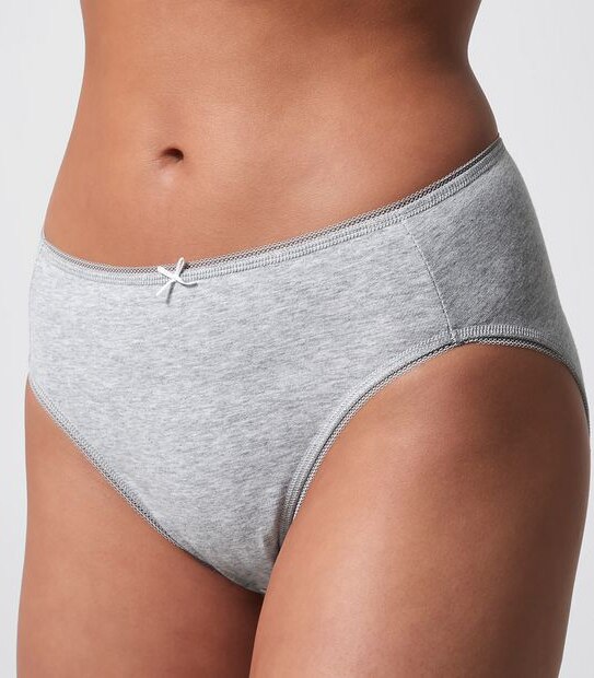 5 Pack Cotton/Elastane High Cut Briefs