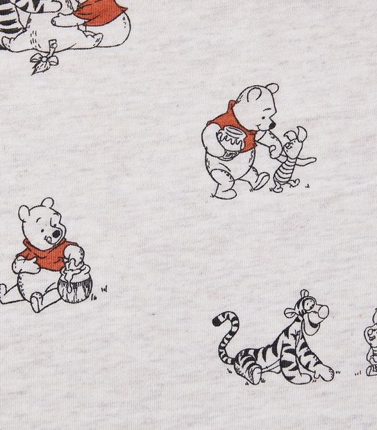 Disney Winnie The Pooh Bamboo Fitted Bassinet Sheet