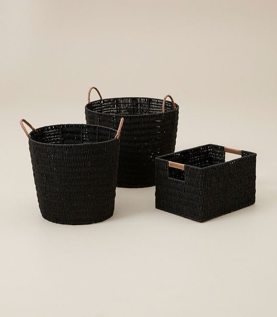 Round Paper Cord Basket - Large