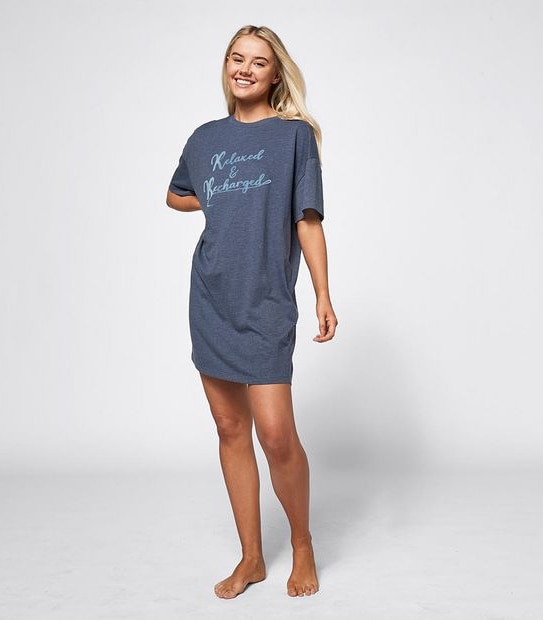 Lily Loves "Relax Recharge" T-Shirt Nightie