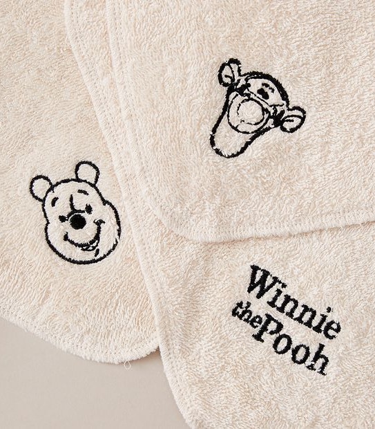 Disney Winnie The Pooh Organic Cotton 3 Pack Face Washers