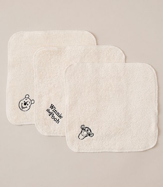 Disney Winnie The Pooh Organic Cotton 3 Pack Face Washers