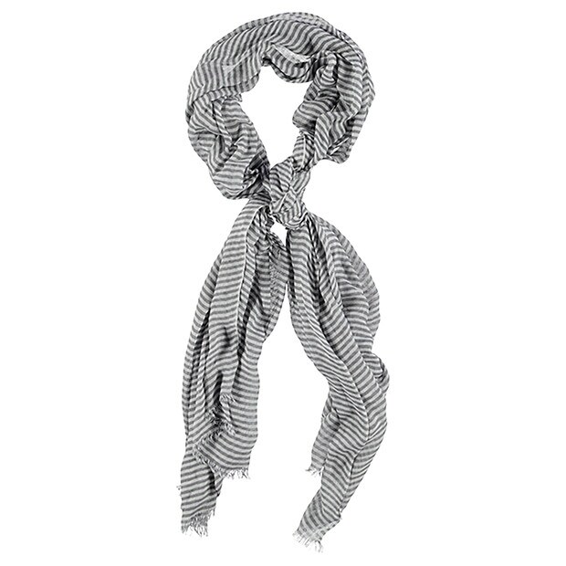 Striped Scarf - Grey Striped Scarf - Grey