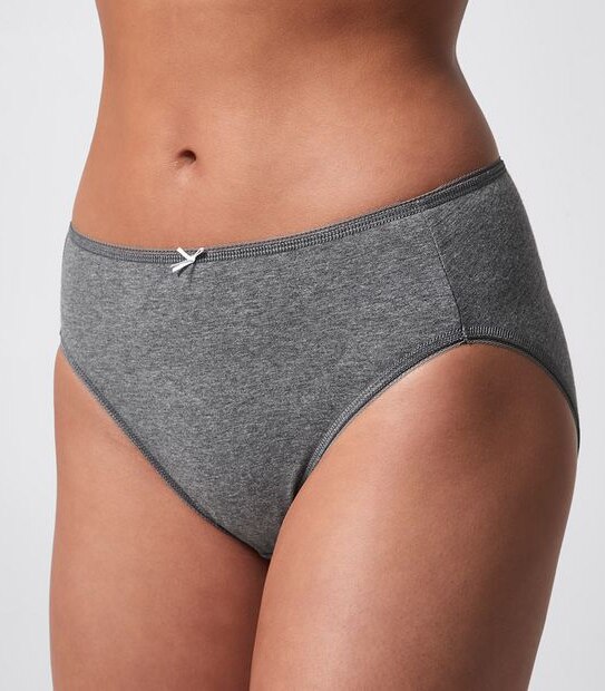 5 Pack Cotton/Elastane High Cut Briefs