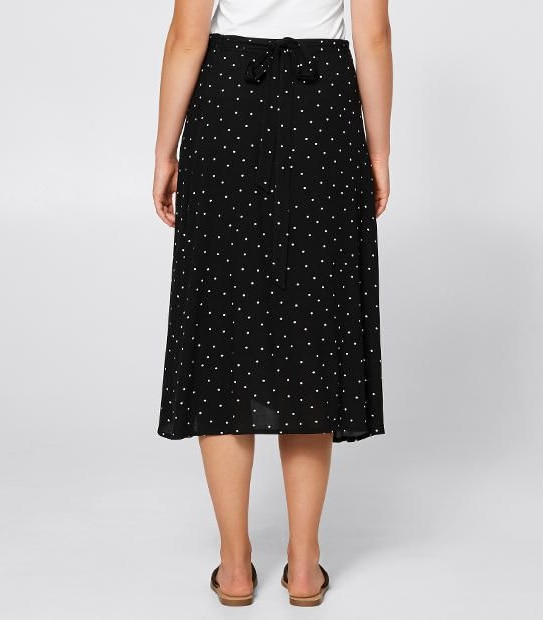 Wrap Midi Skirt