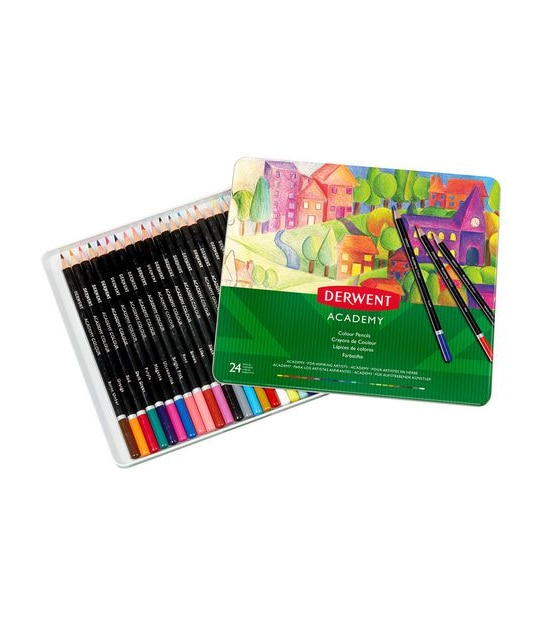 Derwent Academy 24 Pack Colour Pencils