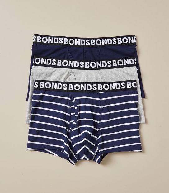 Bonds 3 Pack Everyday Trunks