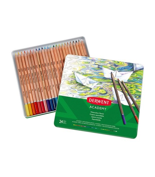 Derwent Academy 24 Pack Watercolour Pencils