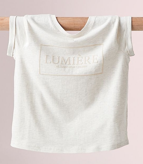 Luminare Flock Print T-shirt - Cream