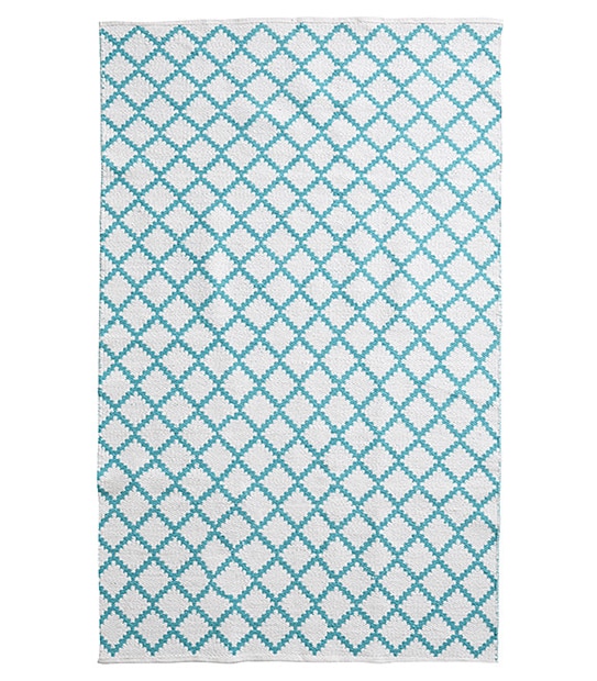Diamond Floor Rug - Teal