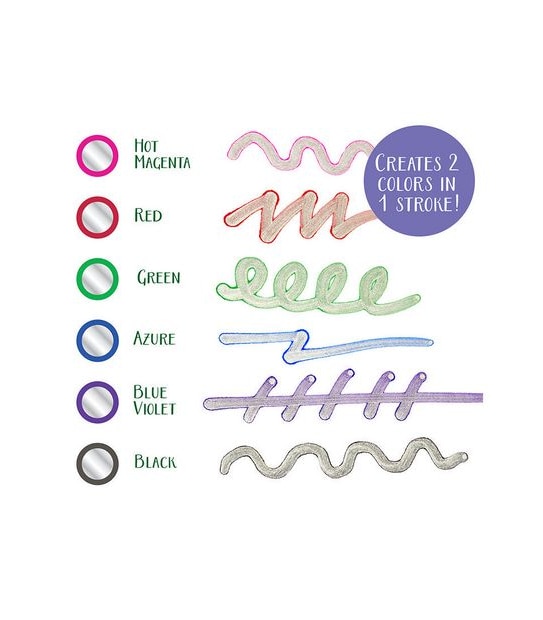 Crayola Signature 6 Pack Metallic Outline Markers
