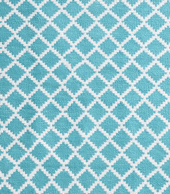 Diamond Floor Rug - Teal