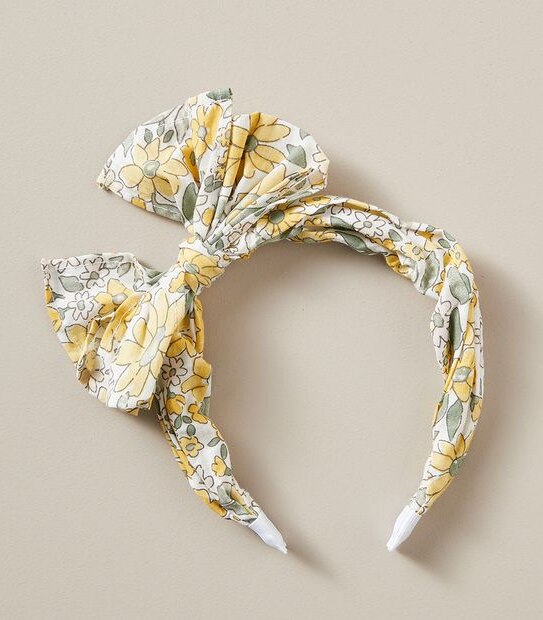 Floral Bow Braided Headband