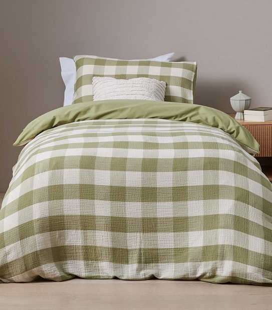 Remi Gingham Quilt Cover Set
