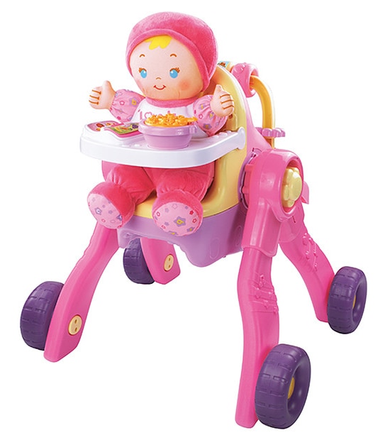 VTech 3-In-1 Care And Learn Stroller With Baby Doll