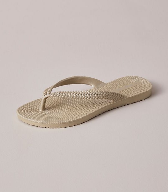 Womens Taya Recycled Textured Thongs