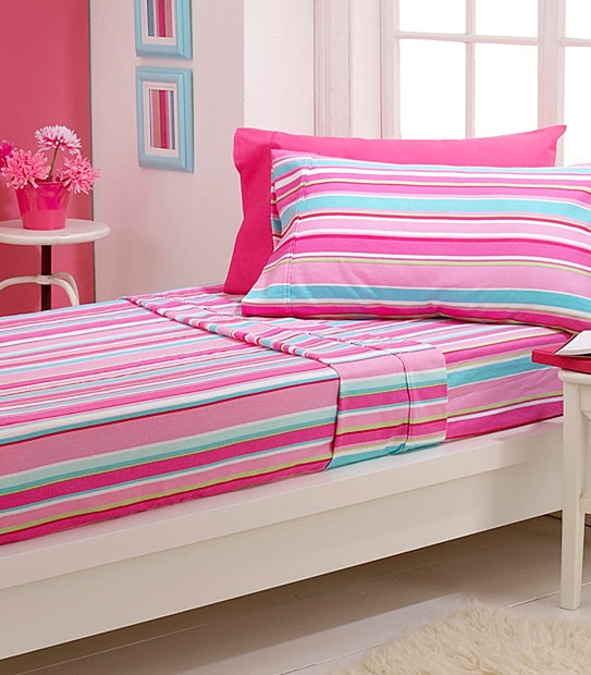 Stripe Flannelette Sheet Set
