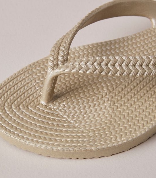 Womens Taya Recycled Textured Thongs