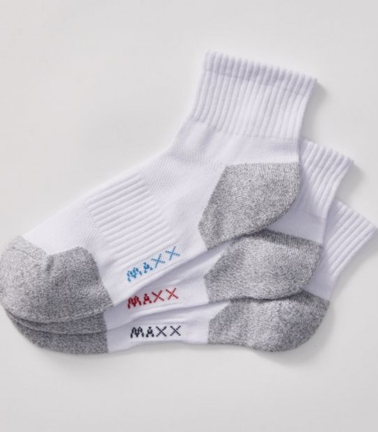 Maxx 3 Pack Performance Quarter Crew Socks