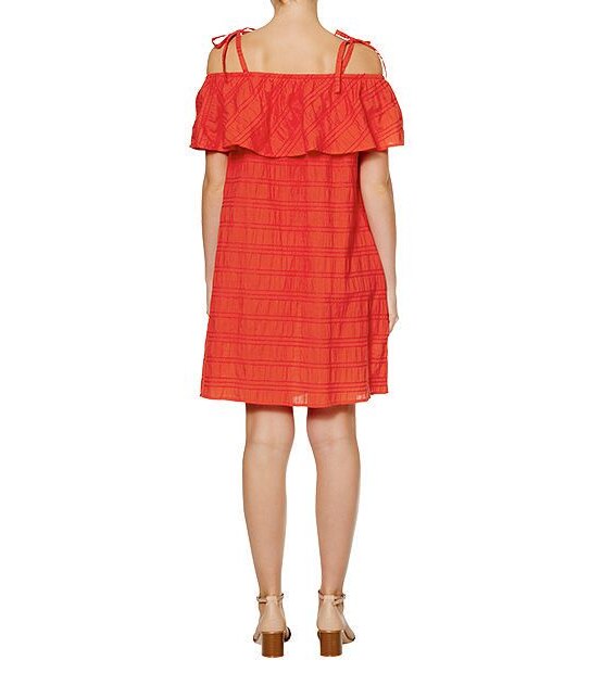 Off The Shoulder Frill Dress