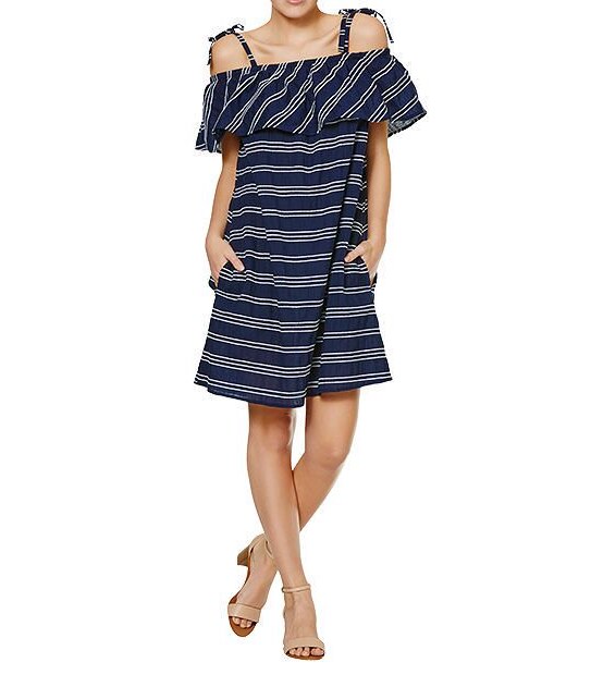 Off The Shoulder Frill Dress