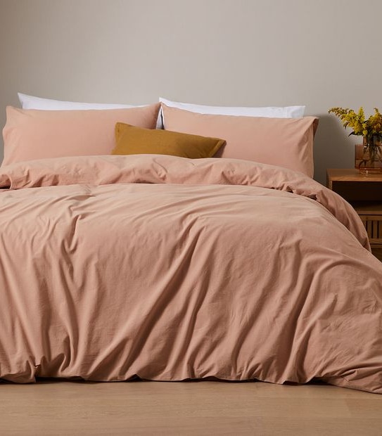 Arlo Stonewash Quilt Cover Set Target Australia