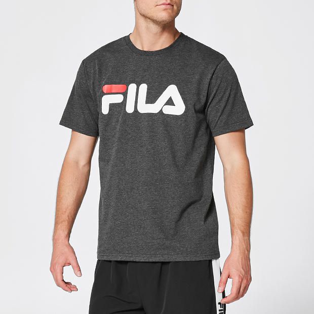 Fila Logo T-Shirt - Grey | Target Australia