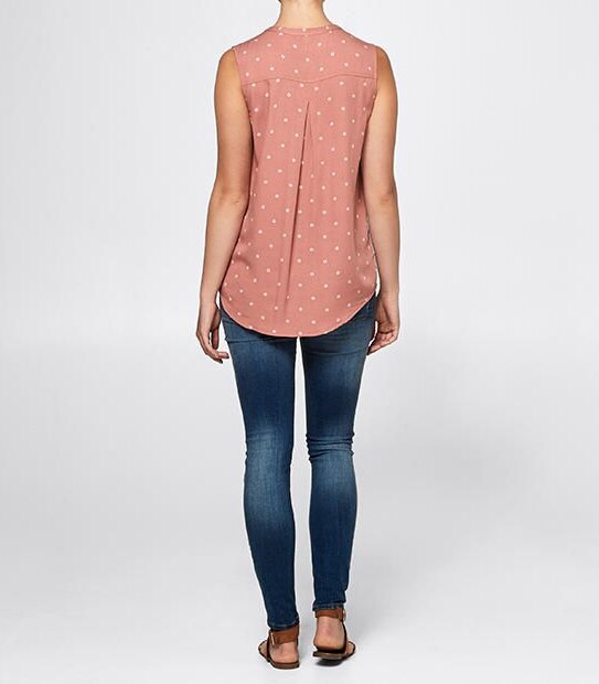 Button Through Sleeveless Shirt