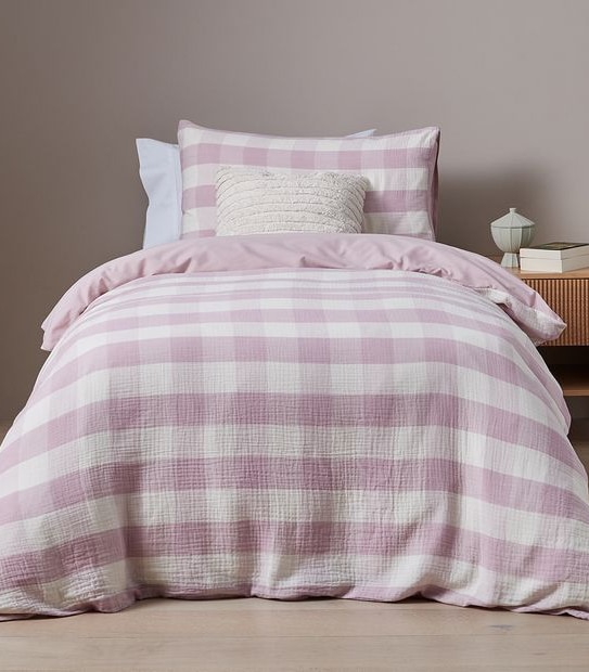 Remi Gingham Quilt Cover Set