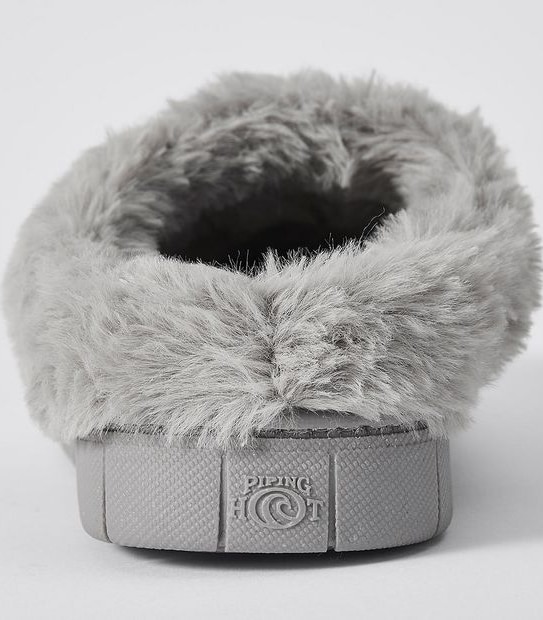 Piping Hot Shirley II Knitted Slippers - Grey