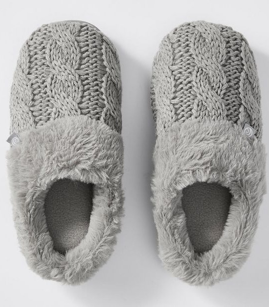 Piping Hot Shirley II Knitted Slippers - Grey